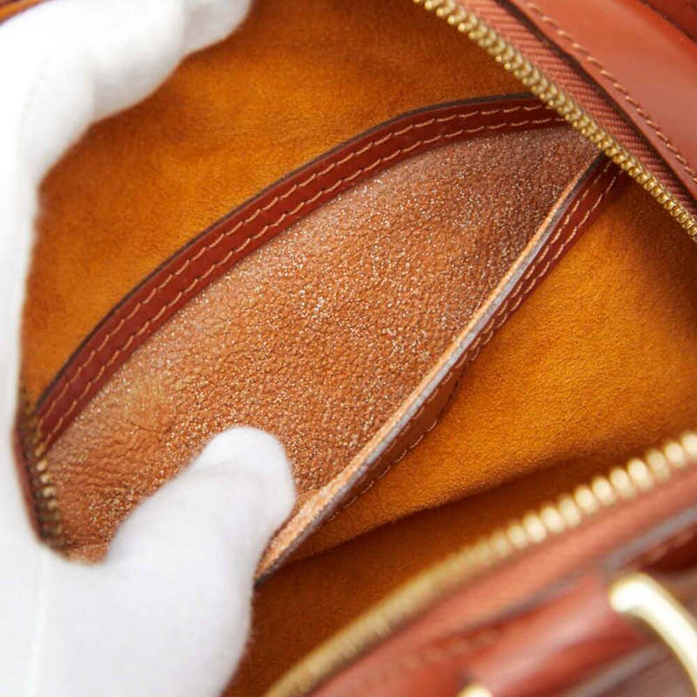 LOUIS VUITTON Authentic Brown Leather Backpack - Picture 6 of 8